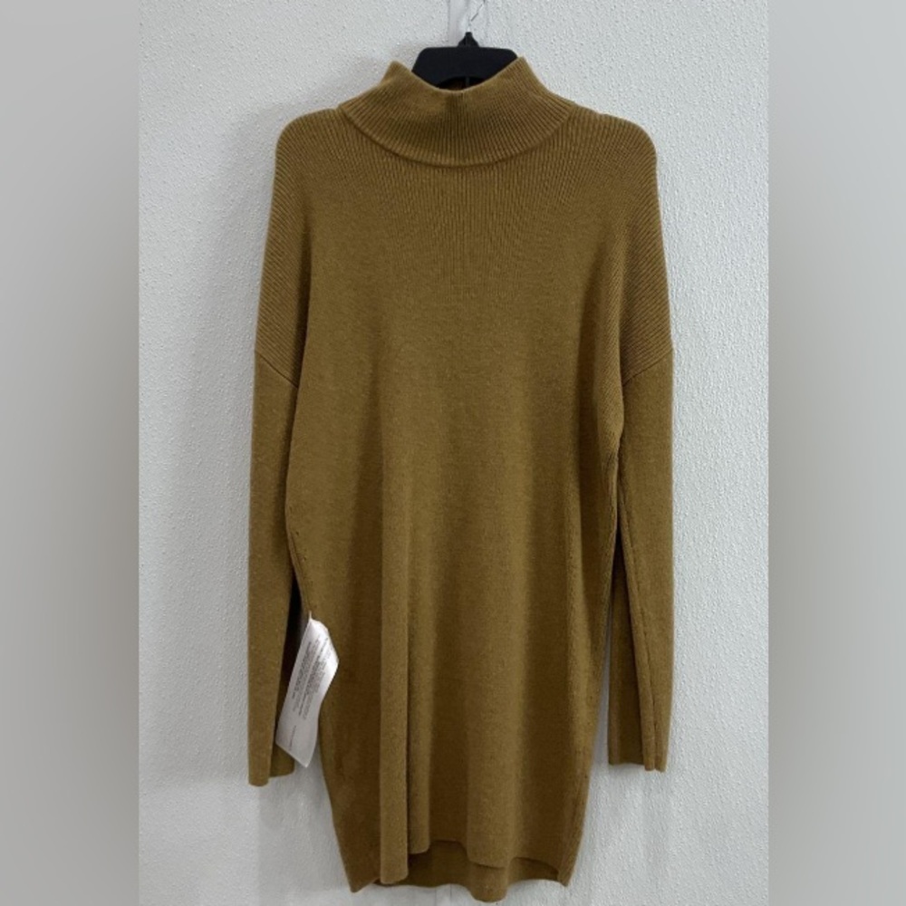 BCBG MaxAzria Cozy Knit Autumn Dress Wool Cotton Blend Comfort Long Sleeve NWT S